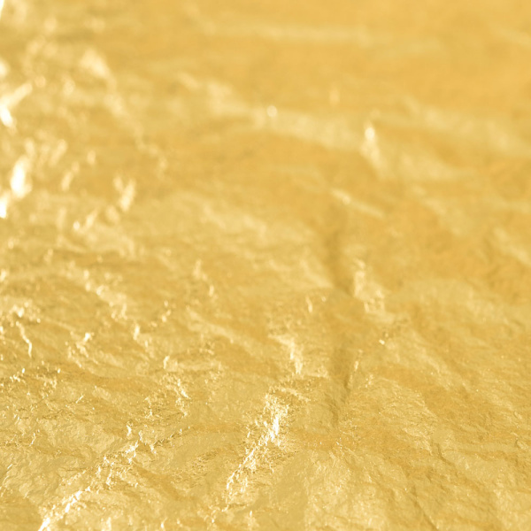 Or 21 carats Jaune 80 x 80 mm Adhésif - Le carnet de 25 feuilles
